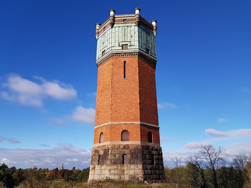 Bild på det gamla vattentornet i Oxelösund
